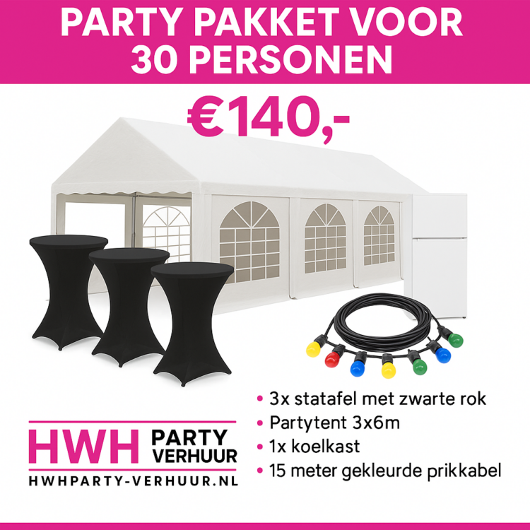 Party Pakket tot 30 personen